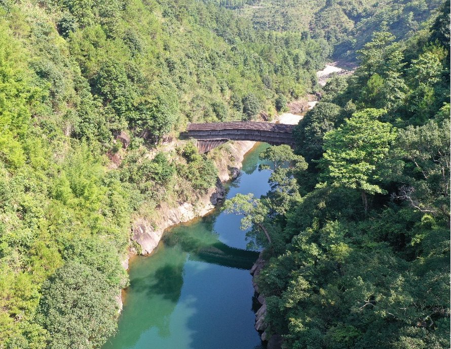 图1 福建省周宁县后垄村后垄桥.编木拱桥.