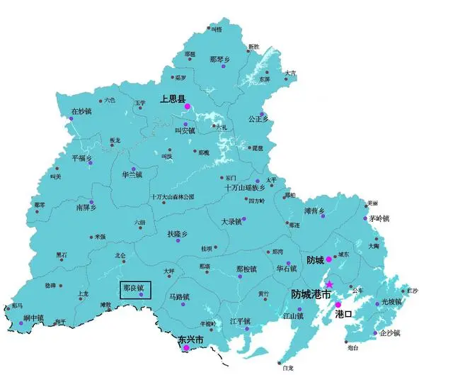 在广西国有十万山华侨林场管理范围设立防城区十万山瑶族乡,辖沙坪,垌