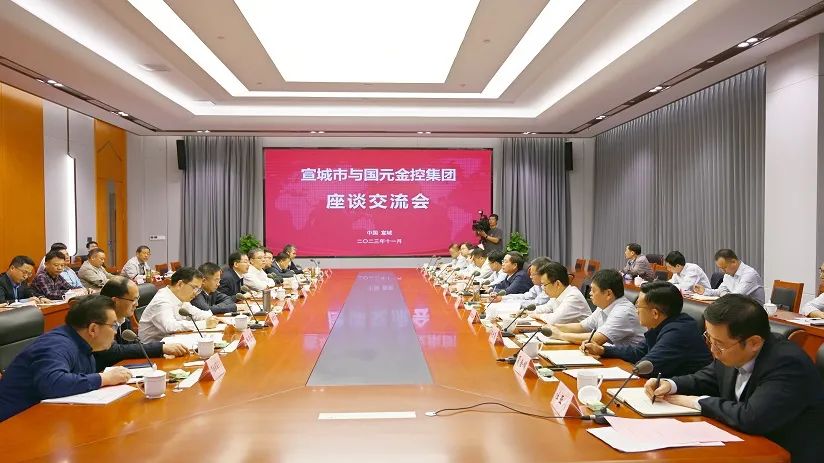 国元金控集团与宣城市座谈交流合作发展李中黄林沐讲话  何淳宽吴天