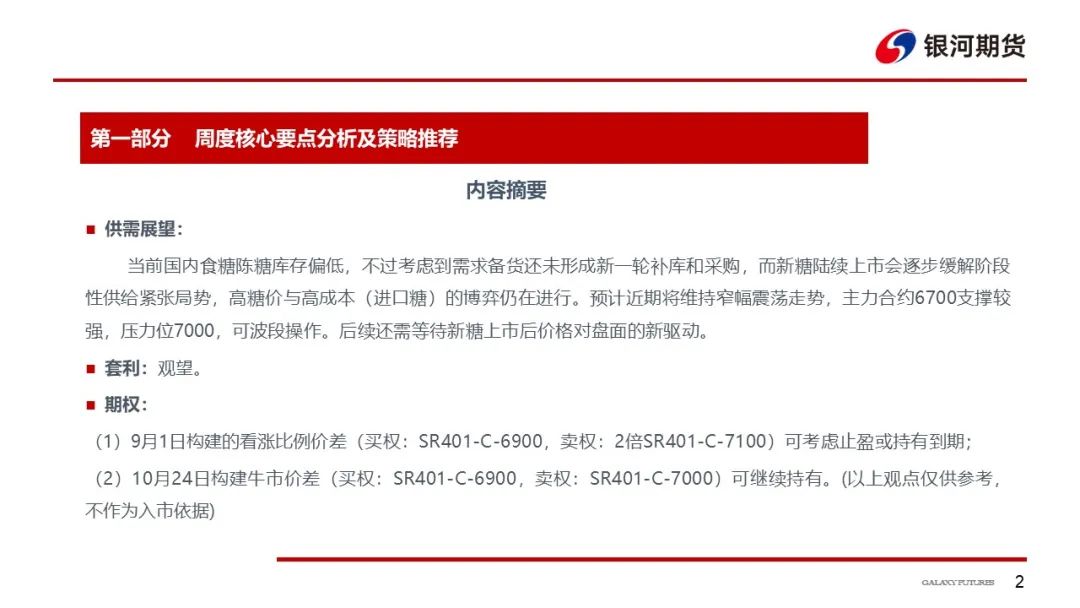 【白糖周报】郑糖短期维持窄幅震荡 中期走势关注新糖定价