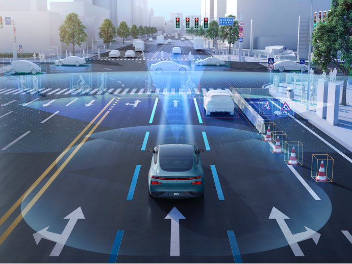 小鹏P7i 550版智驾系统。 小鹏汽车供图 华龙网发