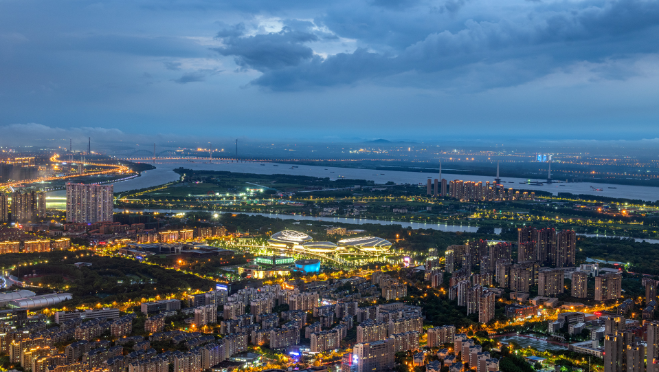 河西新城鸟瞰图