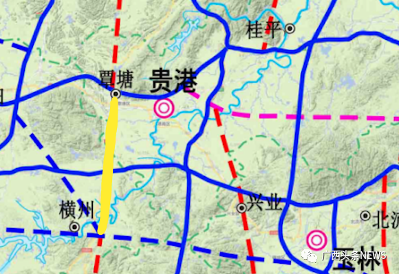 贵港市西外环高速公路示意图.