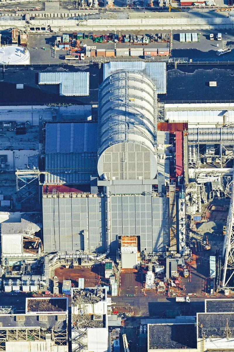 福岛第一核电站受损的3号反应堆 /&nbsp;视觉中国