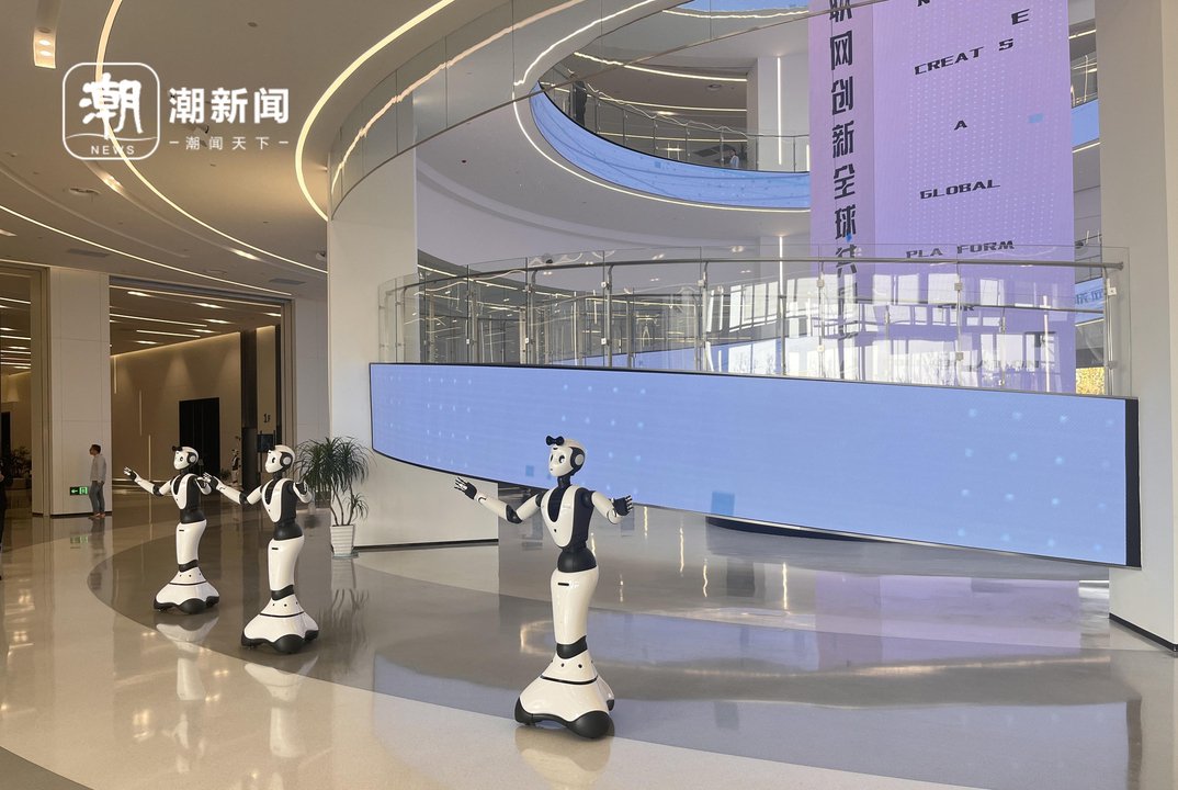 乌镇世界互联网科技馆大厅 潮新闻记者 朱高祥 摄