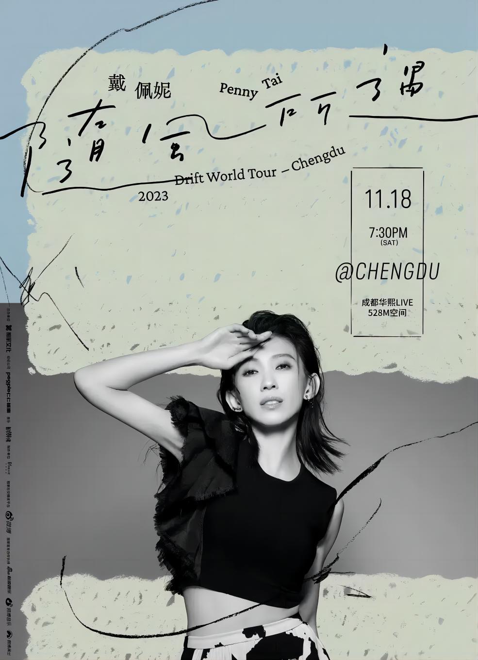 戴佩妮&ldquo;随风所遇&rdquo;演唱会海报 图片来源：大麦