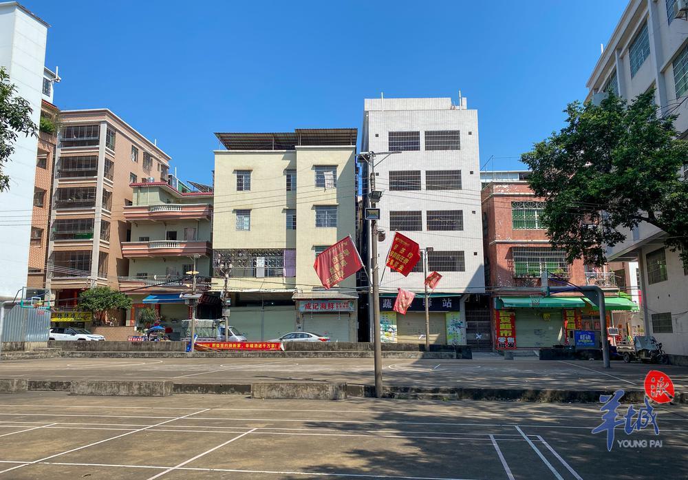 番禺区里仁洞村部分房屋已清退准备拆卸