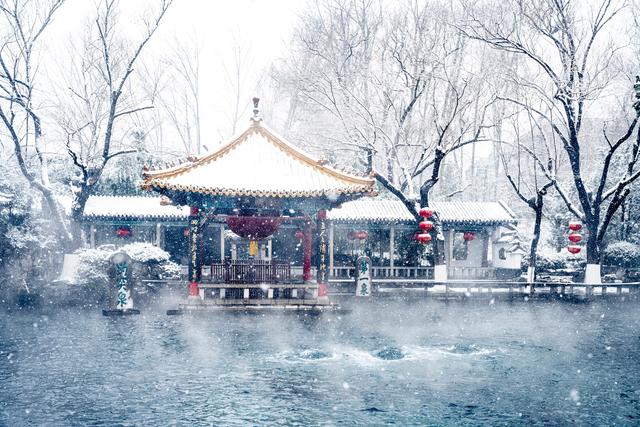 冬季的趵突泉雪景.陈彦 摄