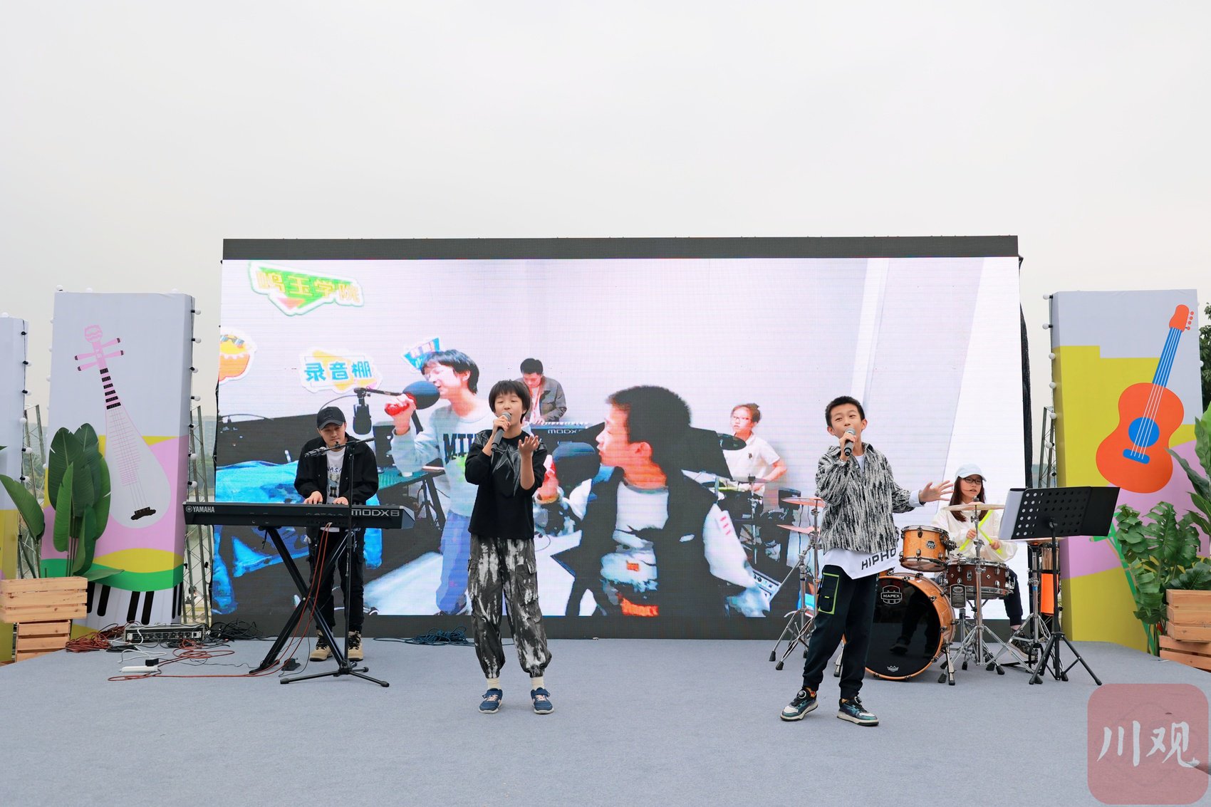 市民街头音乐会现场.