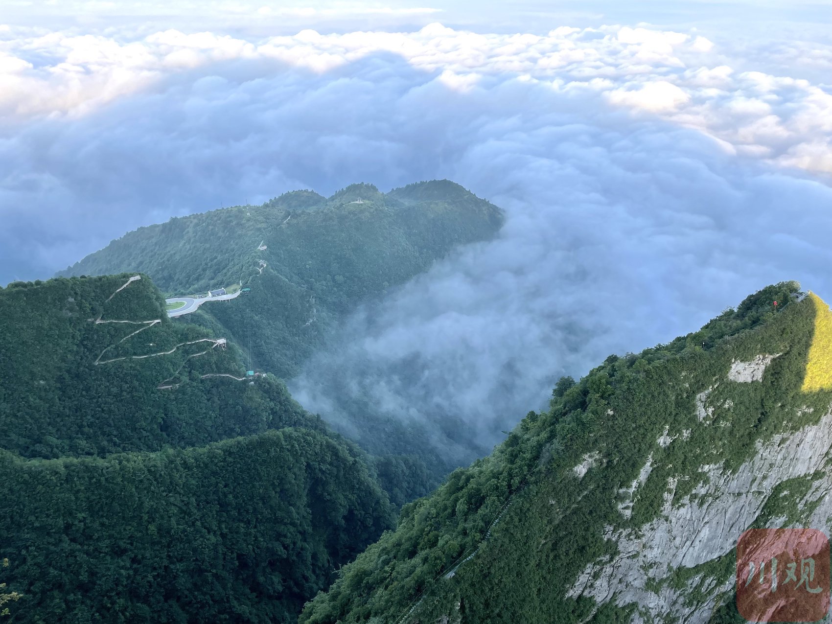 万源八台山景区云海景观.袁城霖 摄