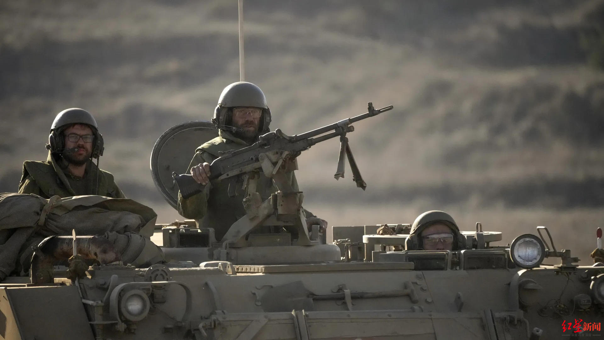 ▲11月10日，以色列士兵在以色列与黎巴嫩边境附近