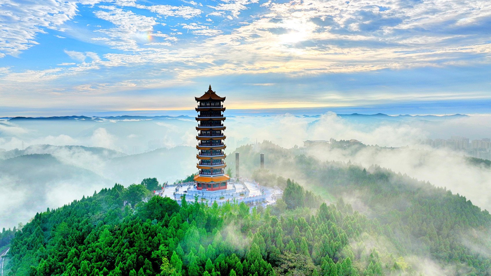 "射洪颜值更高了 就像变了一个样"