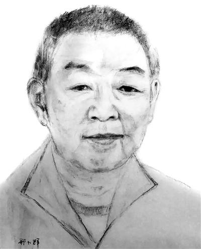 张石山素描  邢小群绘◎萧跃华我从友人微信看到张石山大作《嵌名联