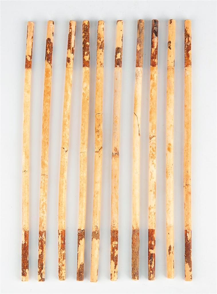 中段为白色的算筹