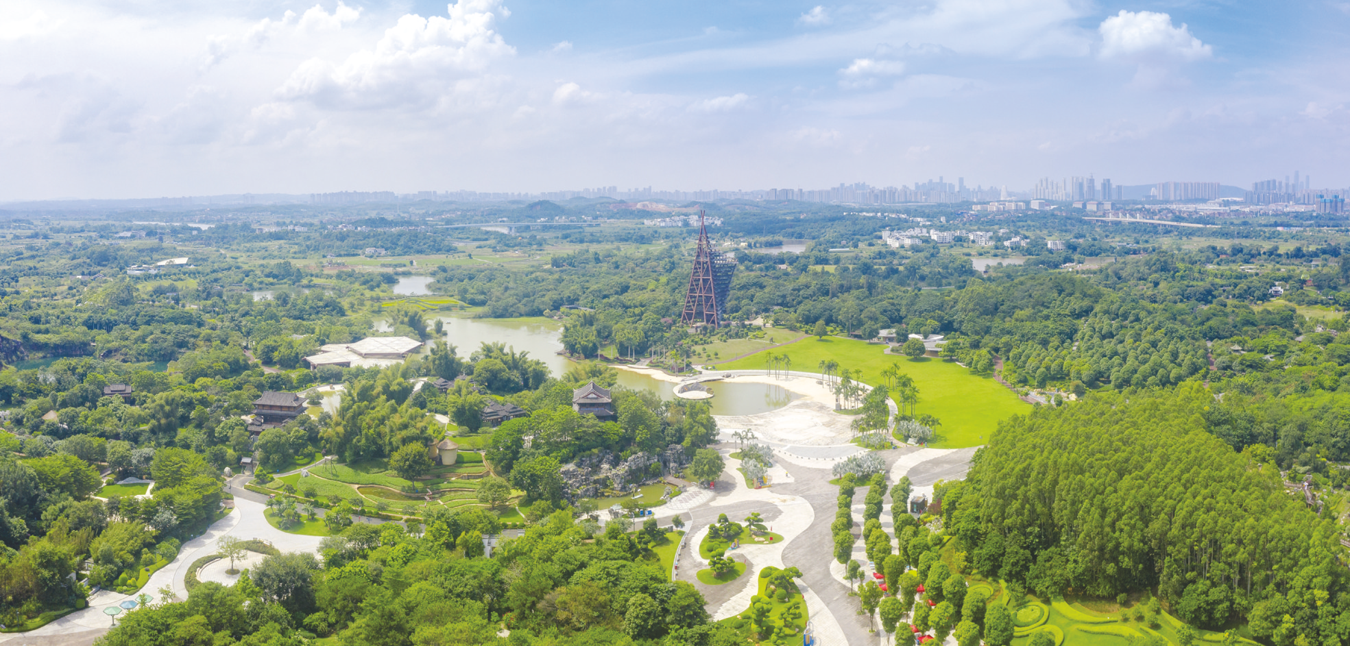 &nbsp;&nbsp;&nbsp;&nbsp;南宁园博园风景如画 本报记者黄维业 摄