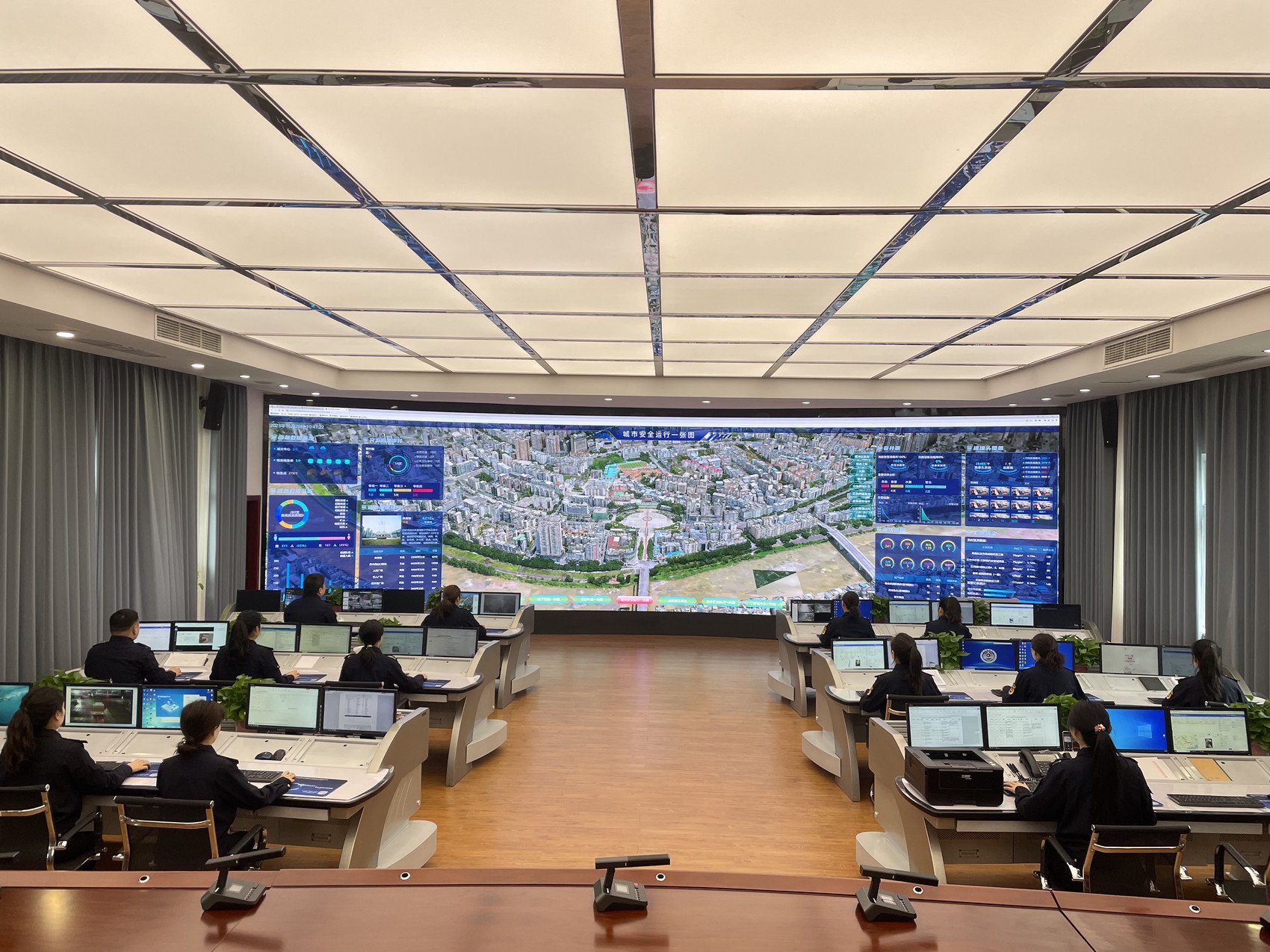 巴中市数字化城市管理监督指挥中心现场