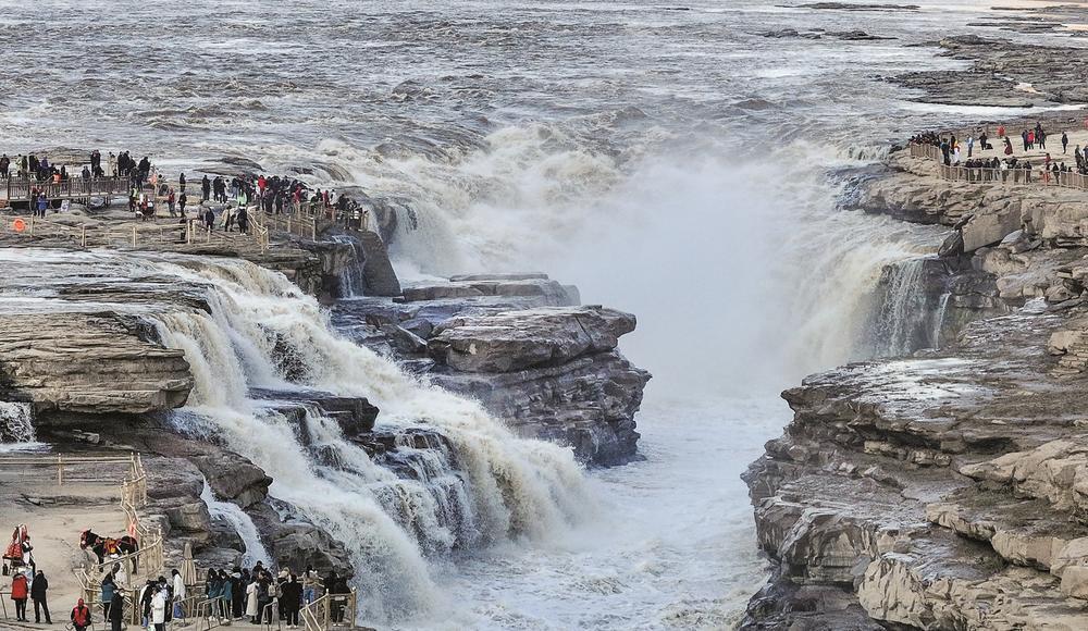 黄河壶口瀑布 尽显冬日之美|黄河壶口瀑布_新浪财经_新浪网