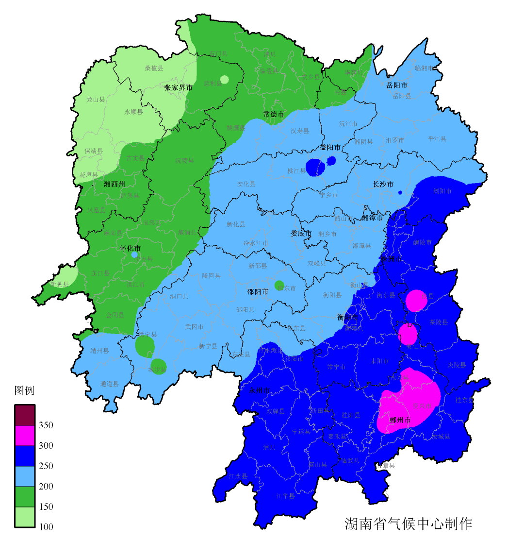 今年冬季湖南降水量预测