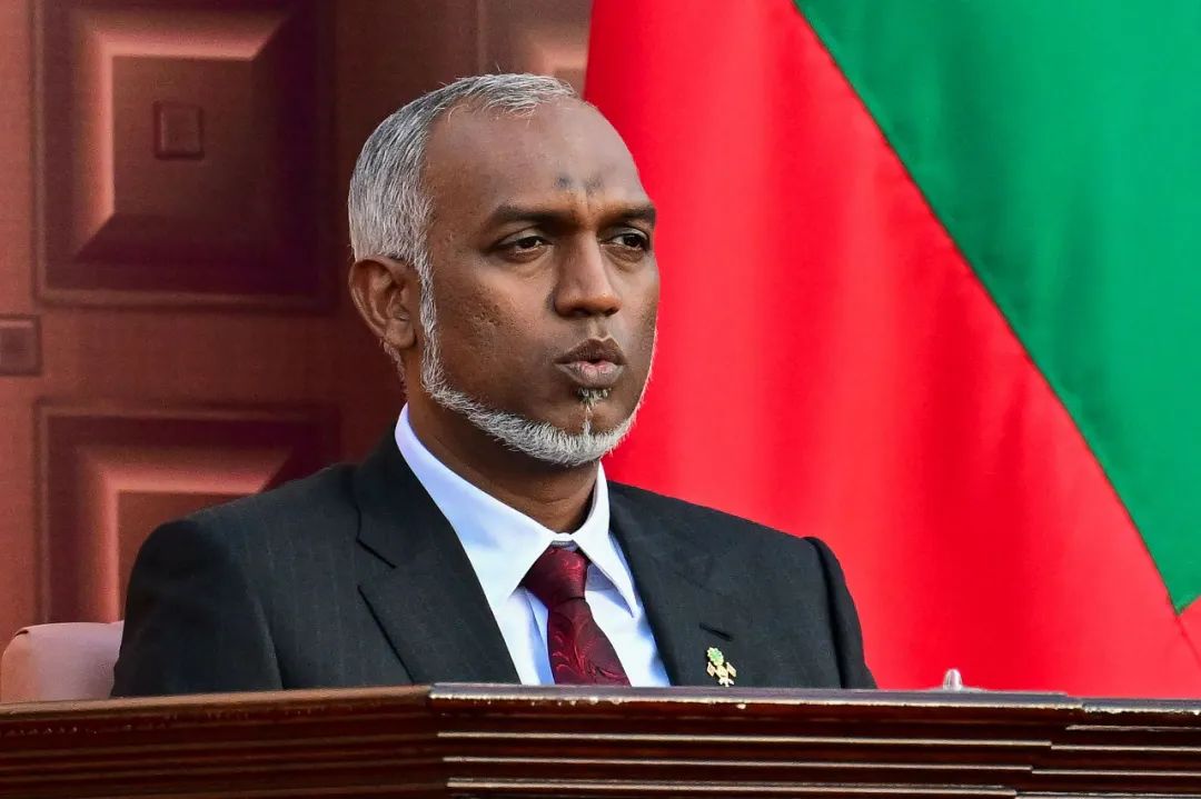 马尔代夫总统穆罕默德·穆伊兹(法新社)