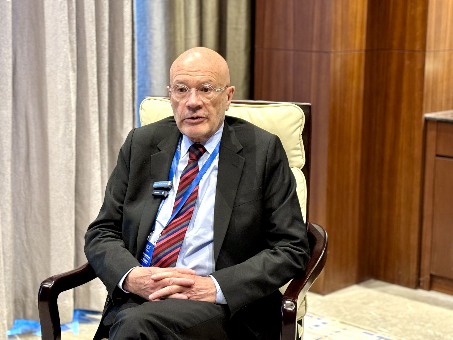 英国学者马丁·雅克(海外网 实习生 李雅唯 摄)