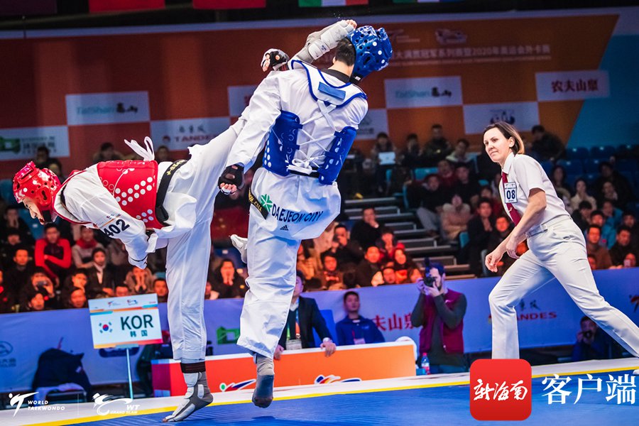 跆拳道竞技项目比赛现场.赛事主办方供图