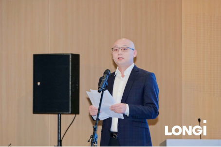 隆基绿能科技股份有限公司中国地区部副总裁倪涛为论坛致辞