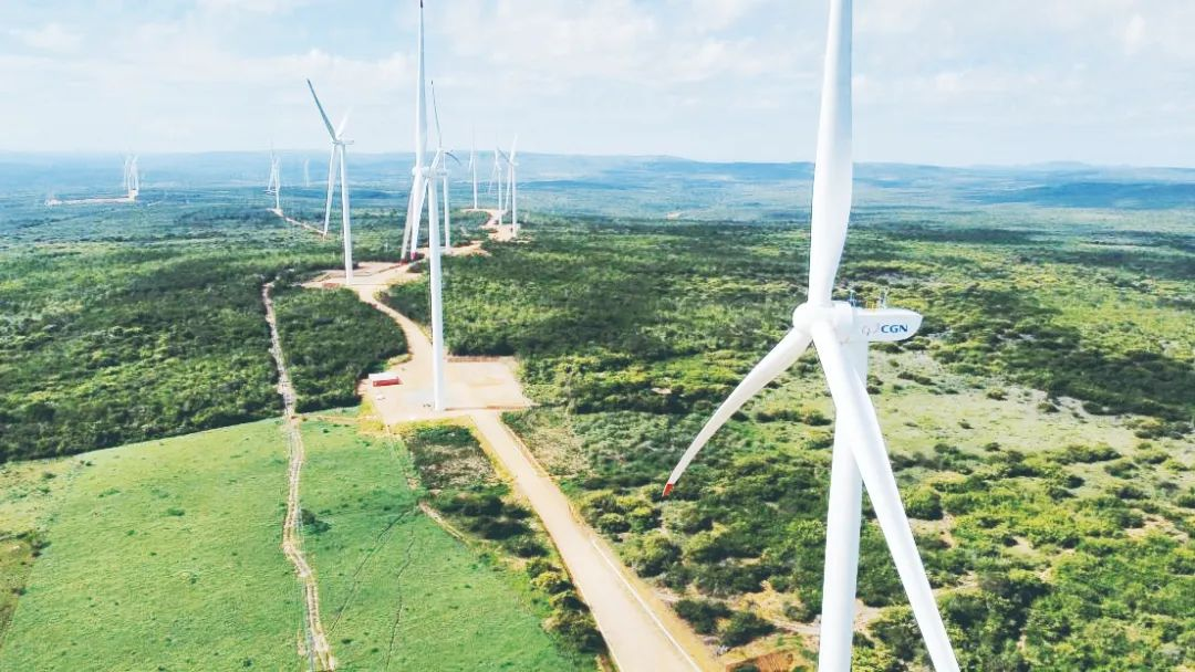 图为中广核巴西tn风电项目.
