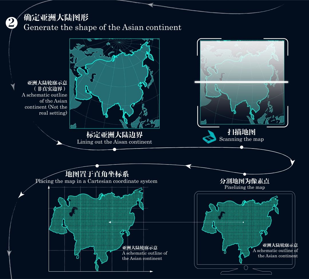 亚洲地图简笔画步骤图片
