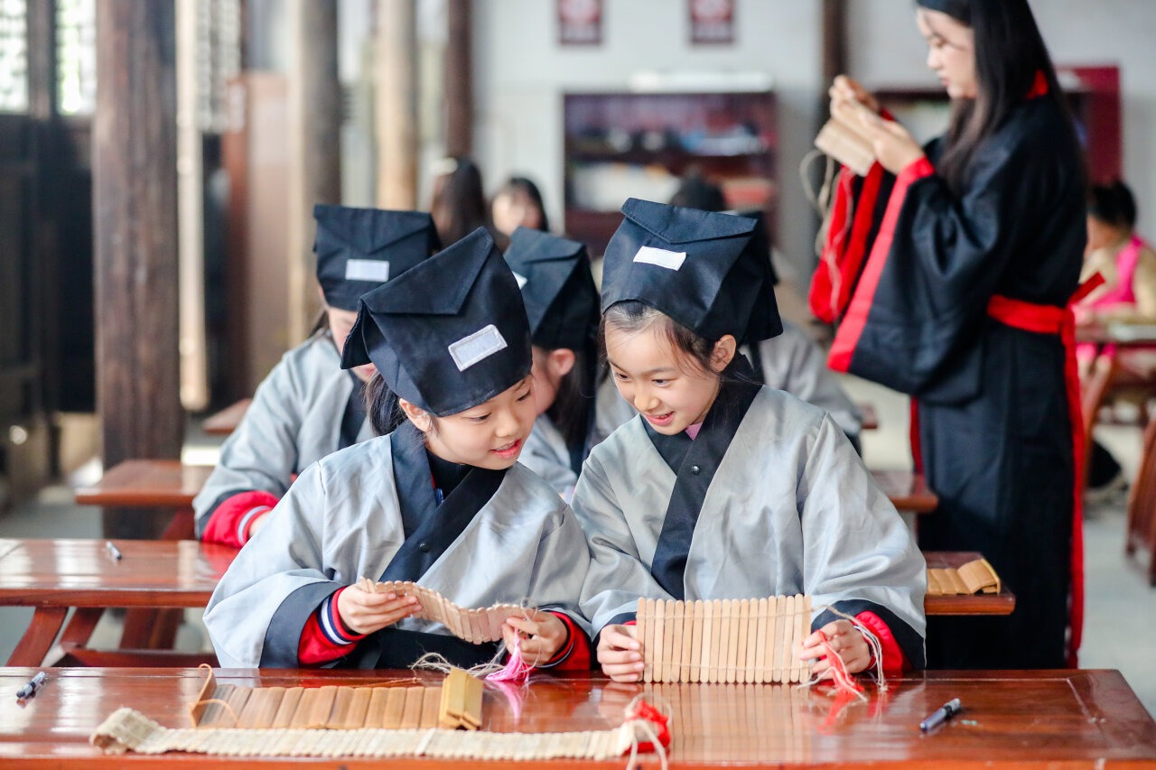 浙江长兴:国学课堂 品竹简文化|诗词_新浪财经_新浪网