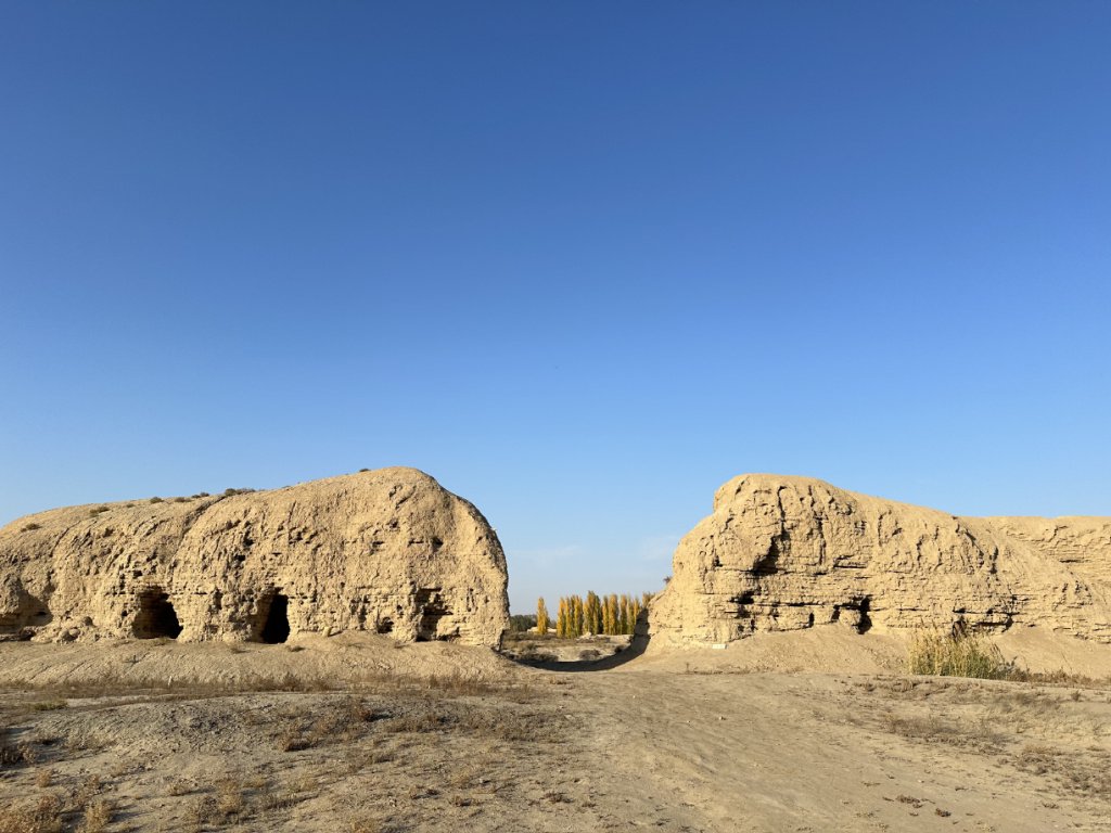 北庭故城 摄影/李瑞北庭高昌回鹘佛寺遗址博物馆雕塑展厅101配殿泥塑