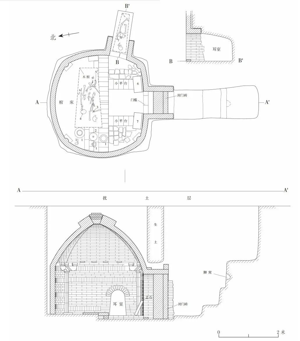 从目前考古发掘情况来看,大同地区唐代墓葬形制始终以土洞墓为主,砖室