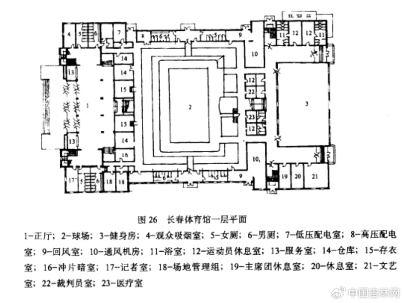 体育馆平面图手绘图片