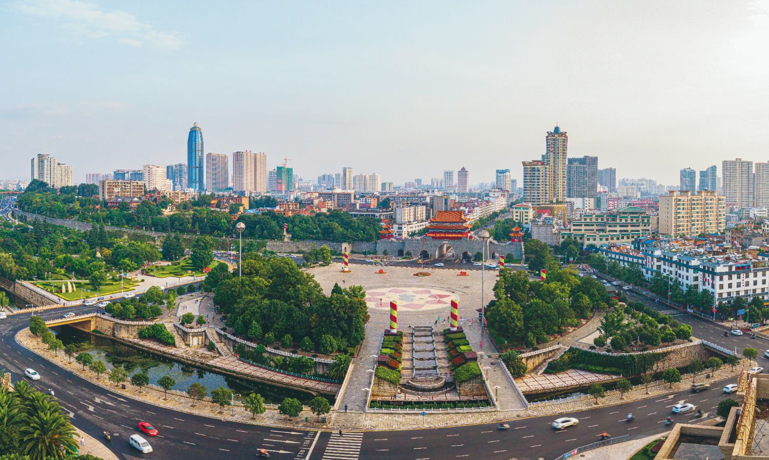 图为:曲靖市麒麟区一角