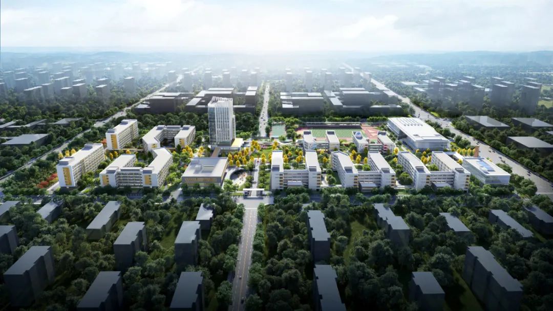 合肥八中运河新城校区项目整体效果图