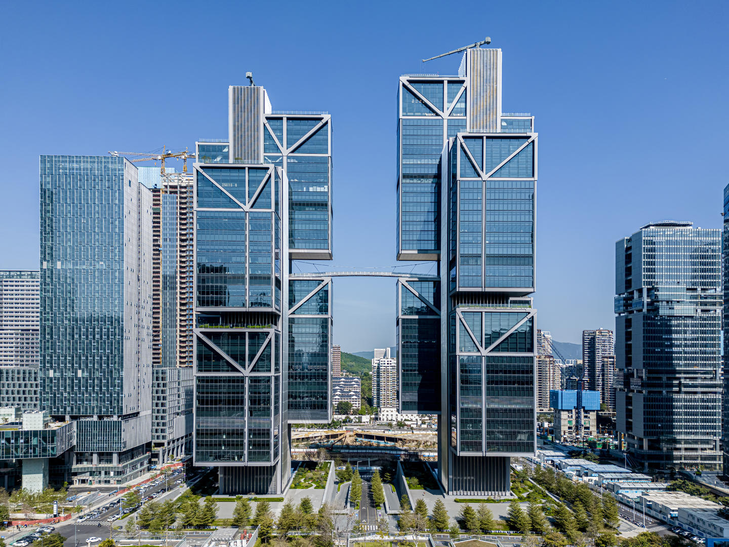 位于深圳的大疆创新全球总部基地"天空之城".图据视觉中国