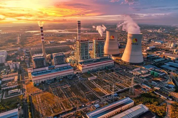 2022年重新投产的丰城发电厂全貌.受访者供图