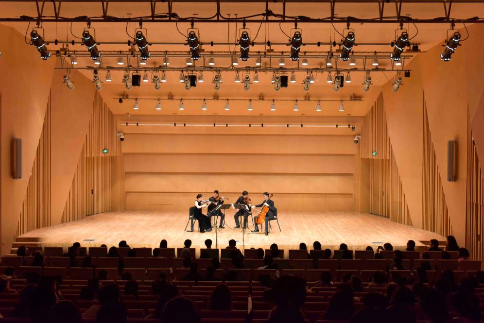 观众在成都城市音乐厅观看演出.新华社发(受访者供图)
