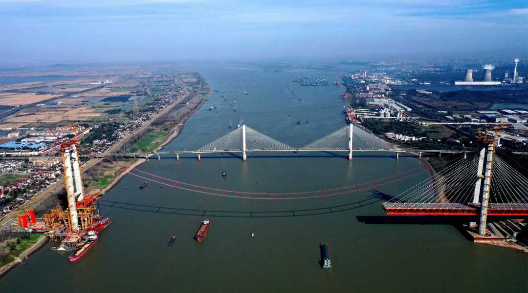 京台高速铜陵长江公铁大桥南北"牵手"|长江_新浪财经_新浪网