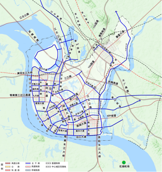 黃岡市中心城區路網專項規劃(2023-2035年)獲批!