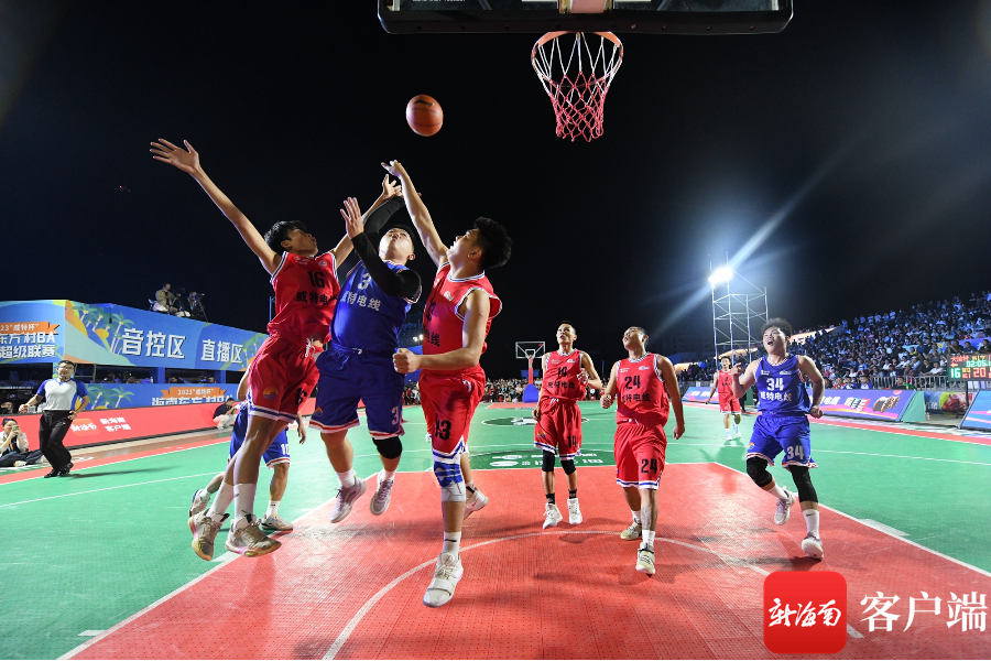 精彩连连进球不断 华侨经济区大坡村68:56东河镇广坝居队|篮球_新浪