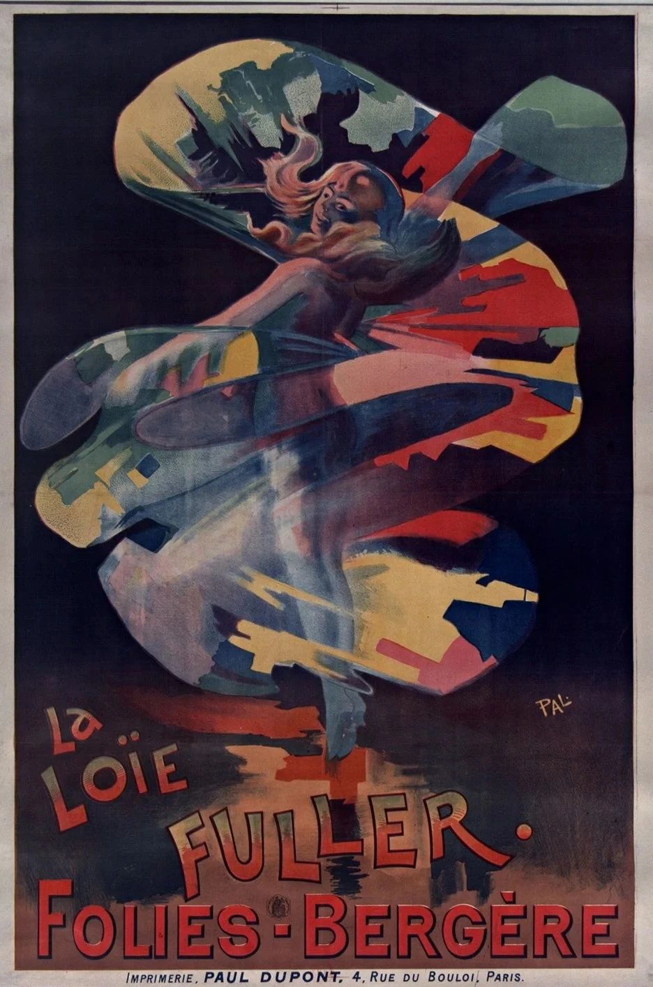 为洛伊·富勒的表演所设计的海报,1897年