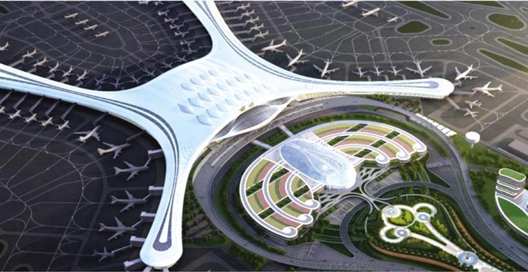 中川机场三期扩建工程(市交通委供图)