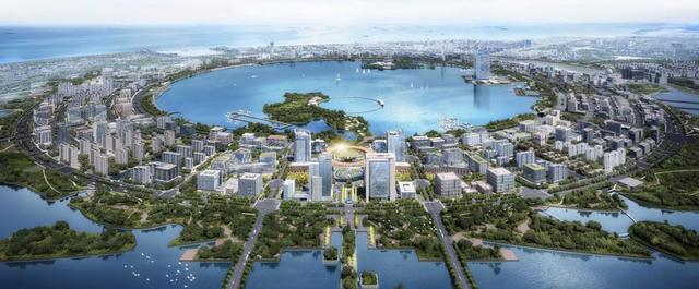 滴水湖金融湾规划效果图