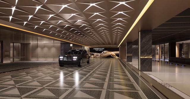 图为该项目地库效果图.