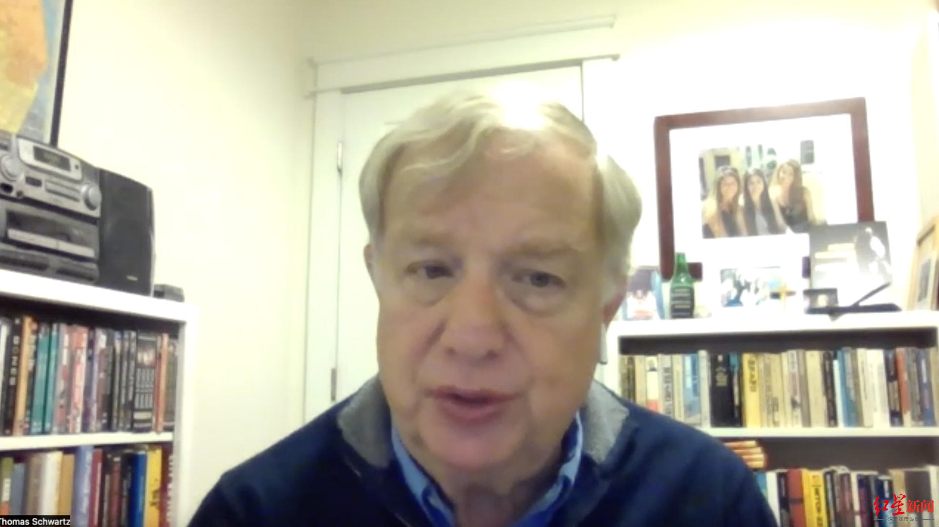 ▲托马斯·施瓦茨接受红星新闻专访