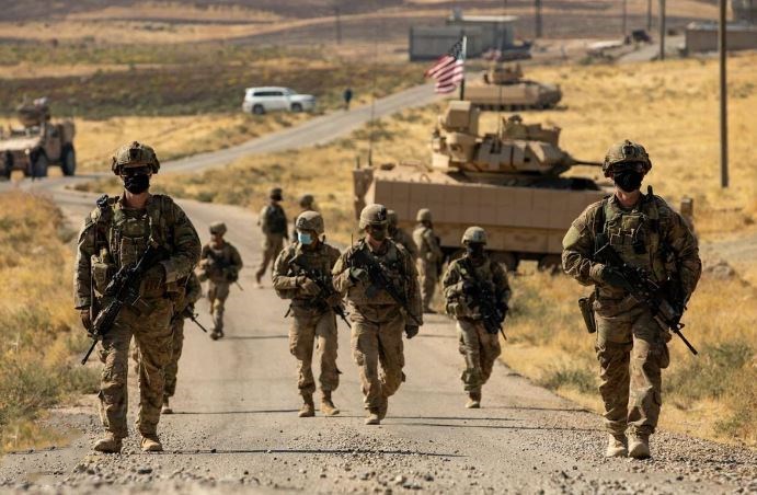 资料图:驻叙利亚美军士兵(图自昆西治国方略研究所网站报道)