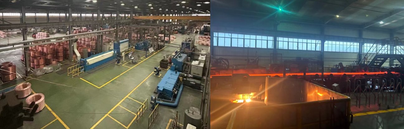 某大型铜加工厂的生产车间 （受访者供图）