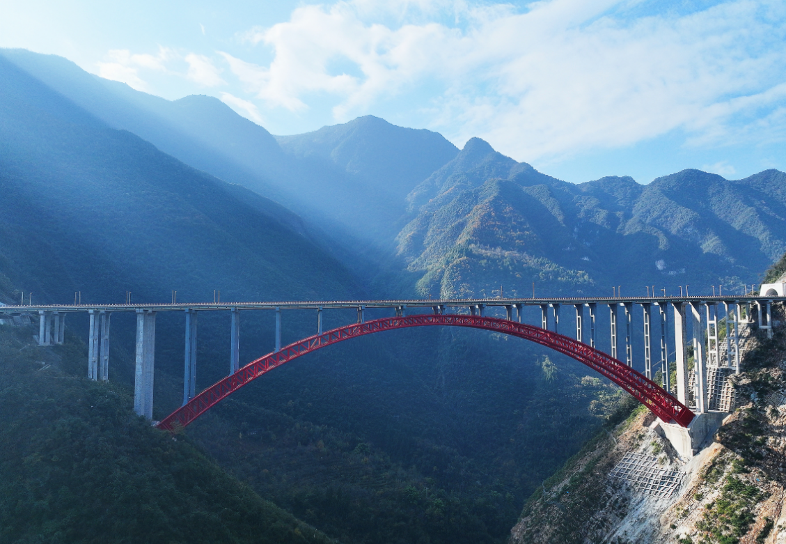 我国西南地区最高拱桥东溪河特大桥通车|陕西省_新浪财经_新浪网