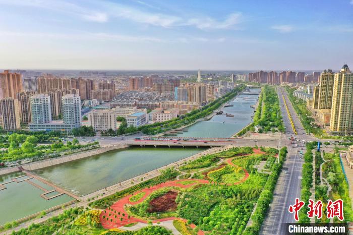 图为甘肃省武威市凉州区天马湖.(资料图)凉州区融媒体中心供图