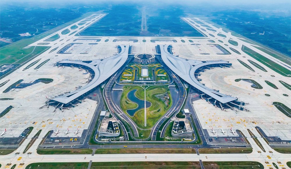 成都天府国际机场全景.(四川机场集团供图)